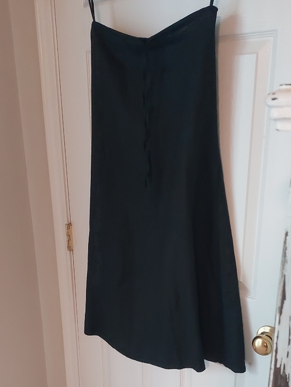 Black Maxi Slip Skirt